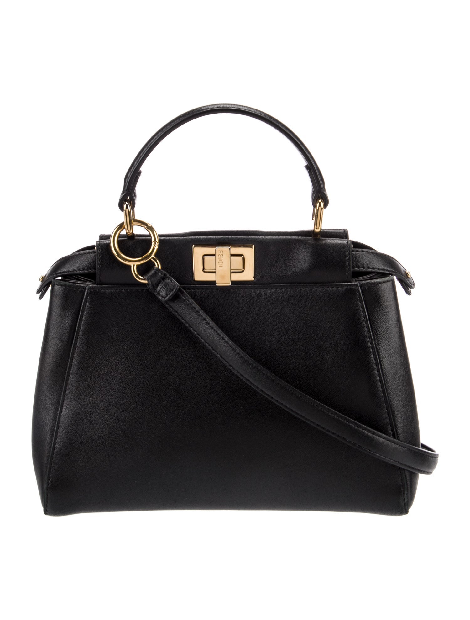 Fendi Leather Peekaboo Mini