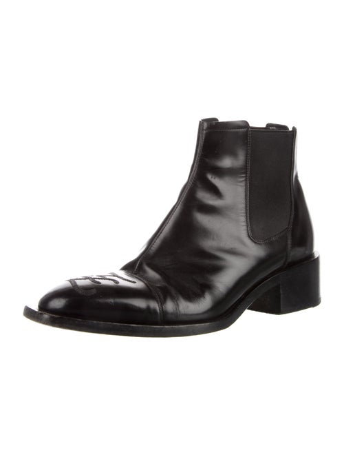 Fendi Leather Chelsea Boots