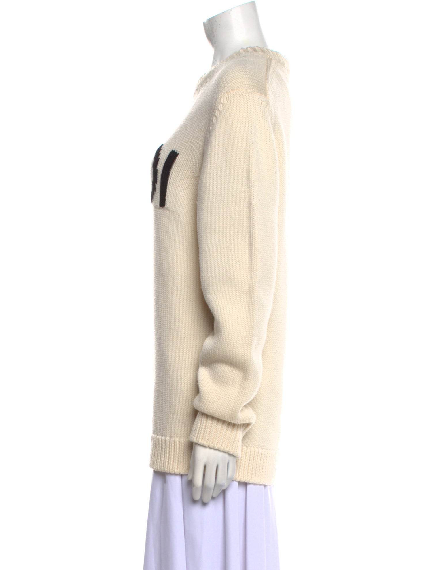 Fendi Wool Graphic Print Pullover
