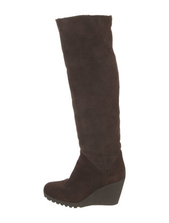 Fendi Zucca FF Logo Suede Boots