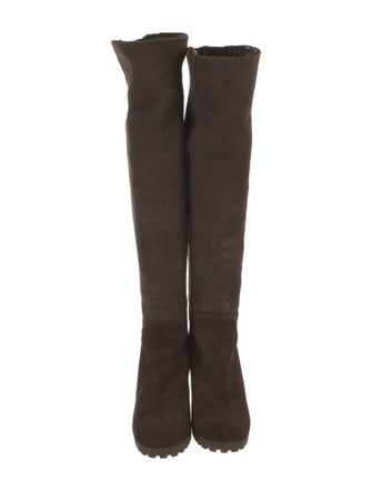 Fendi Zucca FF Logo Suede Boots