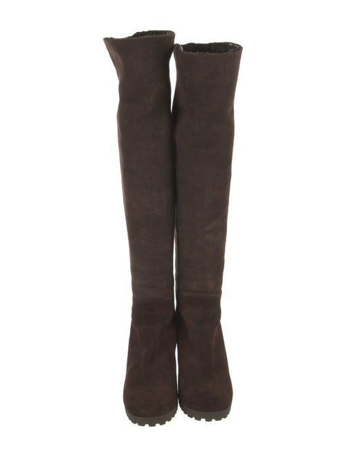 Fendi Zucca FF Logo Suede Boots