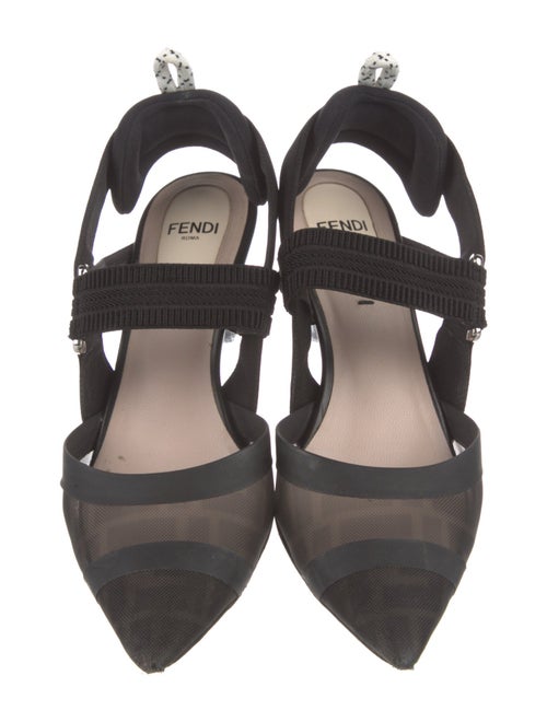 Fendi Mesh Mesh Accents D'Orsay Pumps