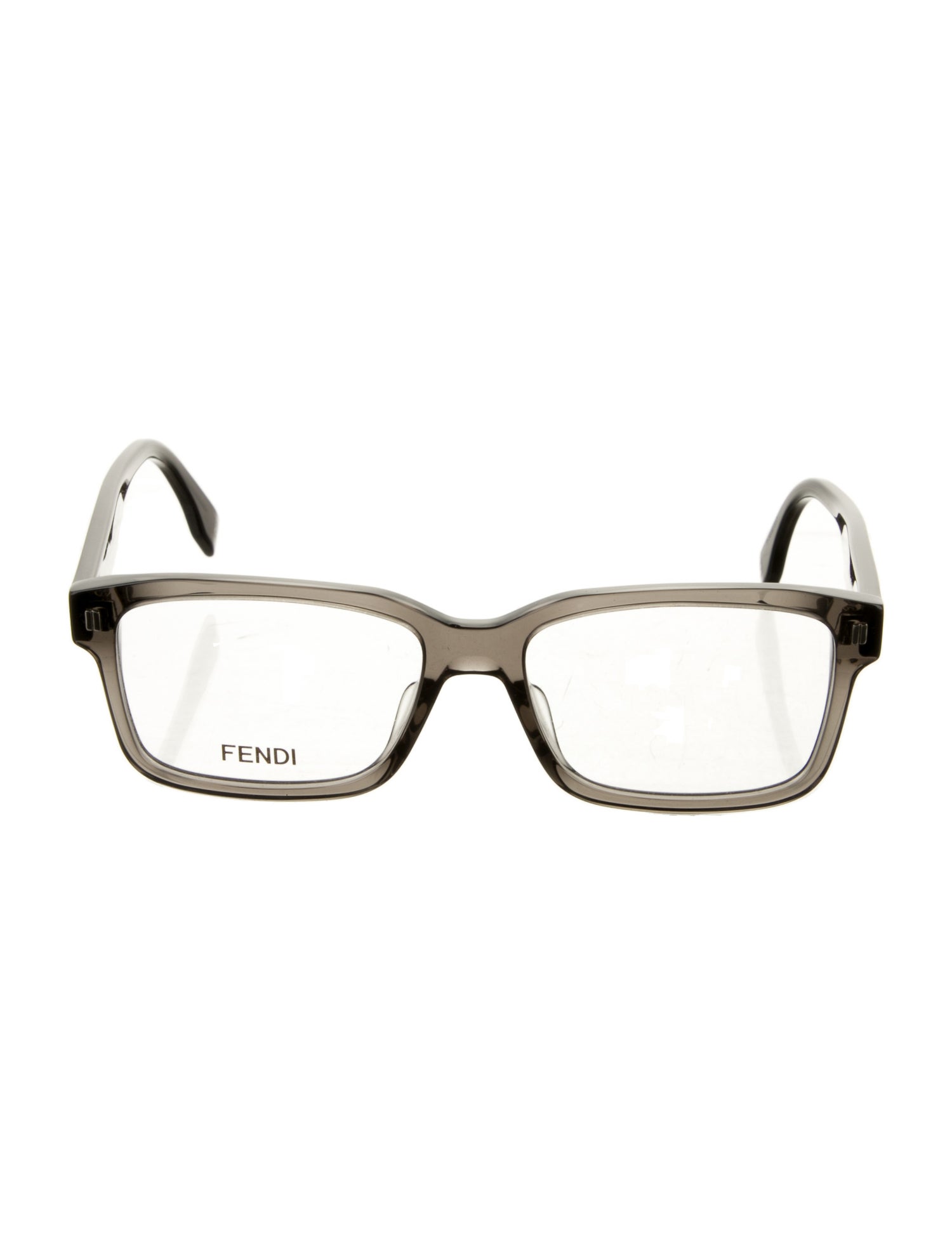 Fendi Zucchino FF Logo Square Eyeglasses