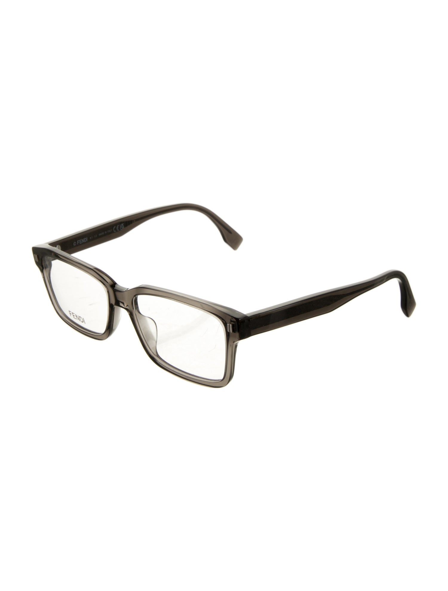 Fendi Zucchino FF Logo Square Eyeglasses