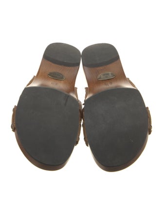 Fendi Leather Slides