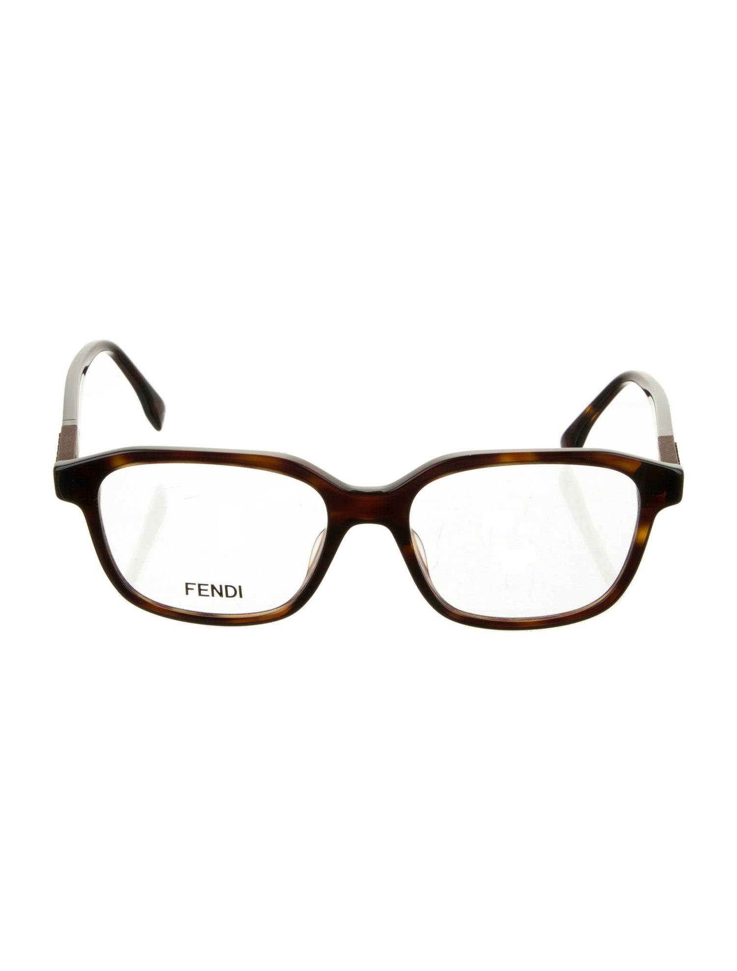Fendi Zucchino FF Logo Square Eyeglasses