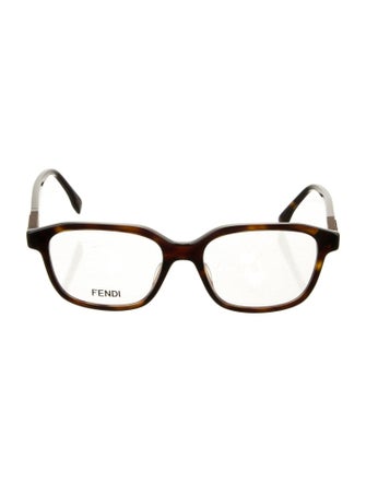 Fendi Zucchino FF Logo Square Eyeglasses
