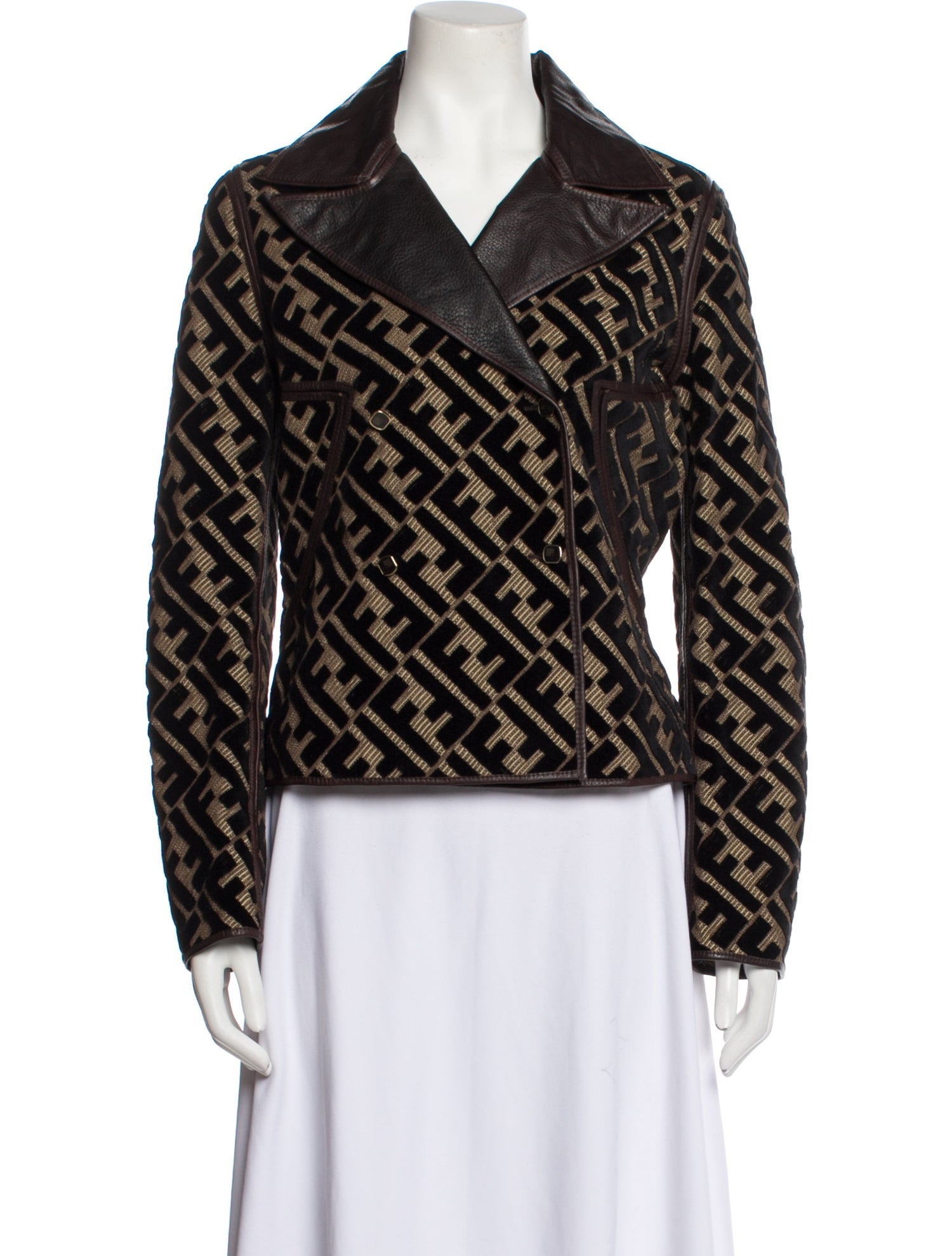 Fendi Vintage Late 1990's - Early 2000's Biker Jacket