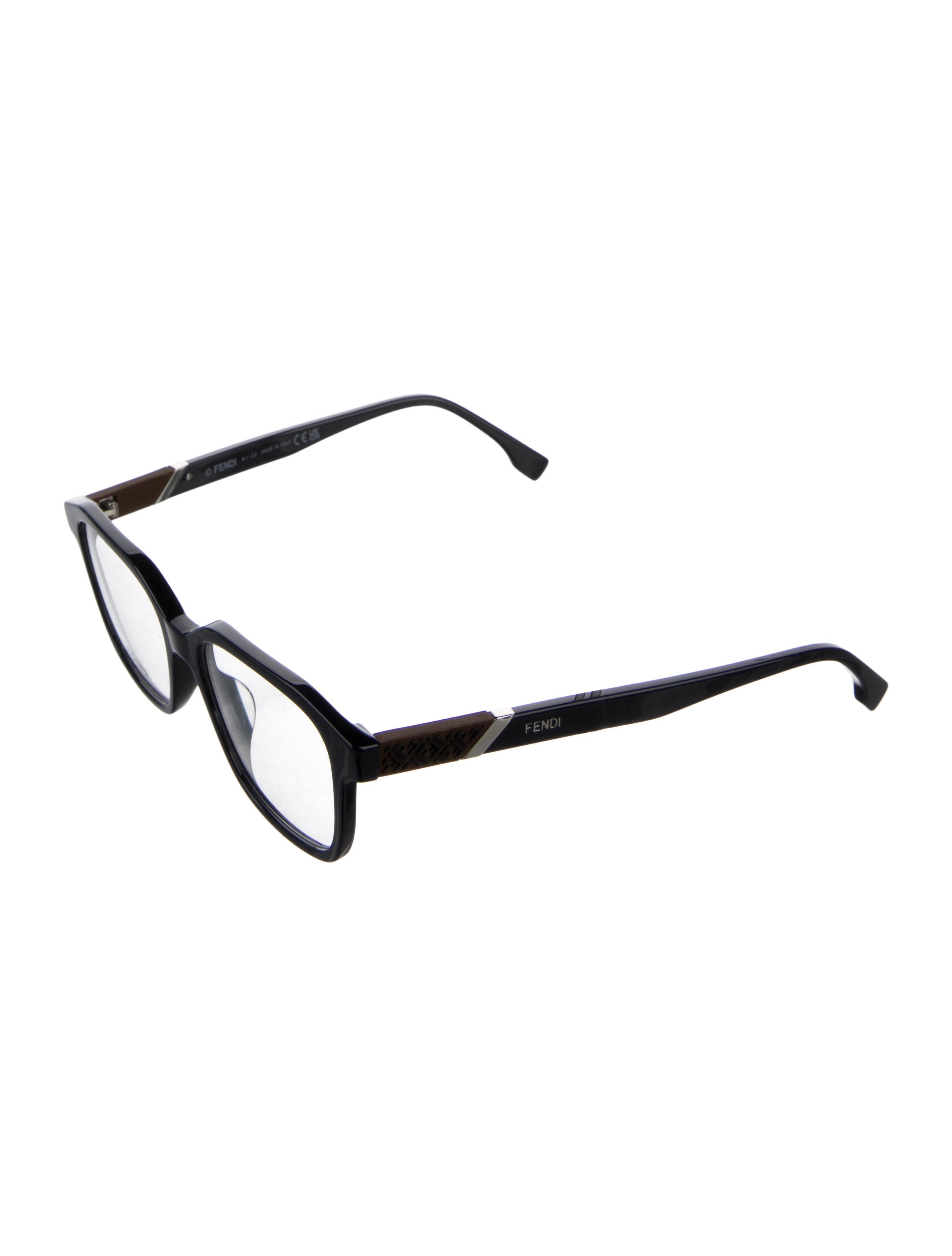 Fendi Zucca FF Logo Square Eyeglasses