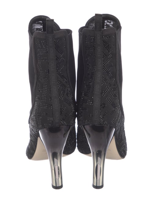 Fendi Zucca FF Logo Mesh Chelsea Boots