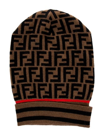 Fendi Zucca FF Wool Beanie