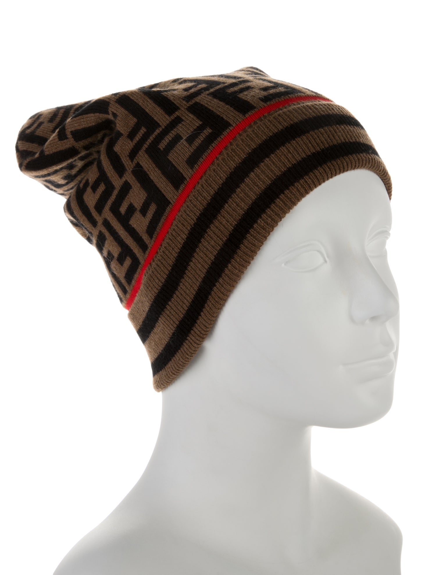 Fendi Zucca FF Wool Beanie