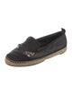 Fendi Leather Studded Accents Espadrilles