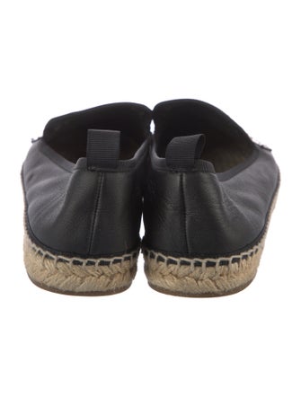 Fendi Leather Studded Accents Espadrilles