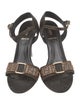 Fendi Zucca FF Logo Canvas Sandals