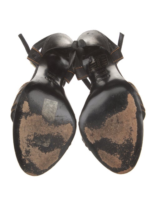 Fendi Zucca FF Logo Canvas Sandals