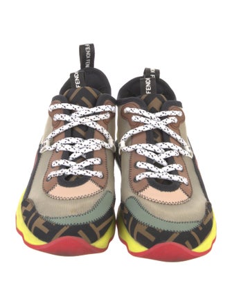 Fendi Zucca FF Logo Mesh Chunky Sneakers