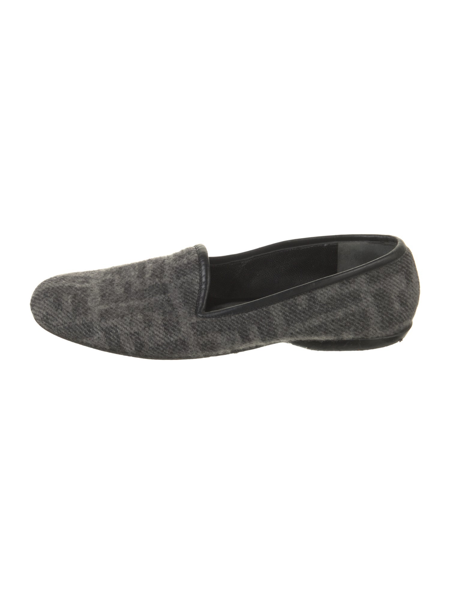 Fendi Zucca FF Logo Wool Loafers