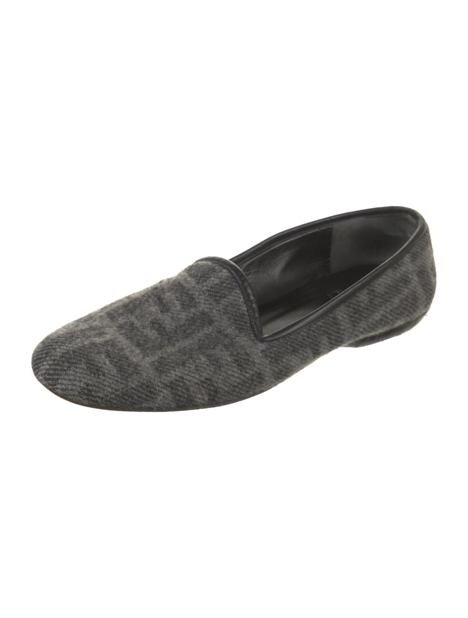 Fendi Zucca FF Logo Wool Loafers