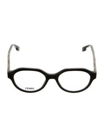 Fendi Eyeglasses Zucca FF Logo Round