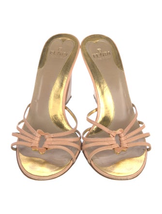 Fendi Leather Slides