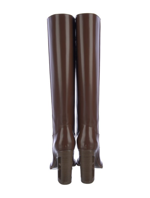 Fendi Zucca FF Logo Leather Boots