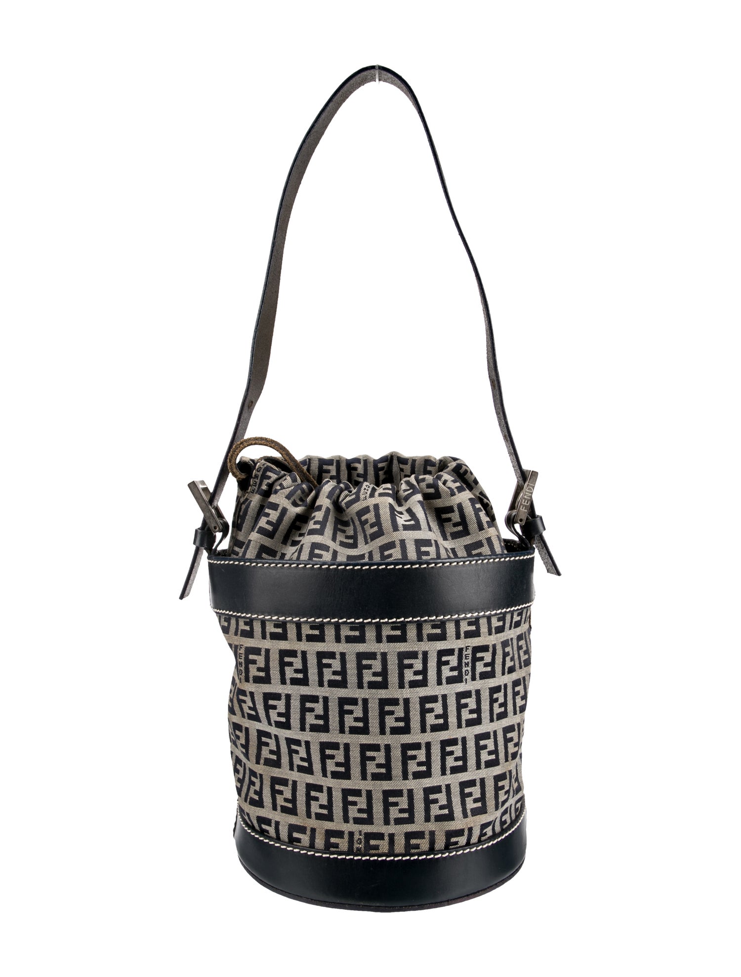 Fendi Zucchino FF Bucket Bag
