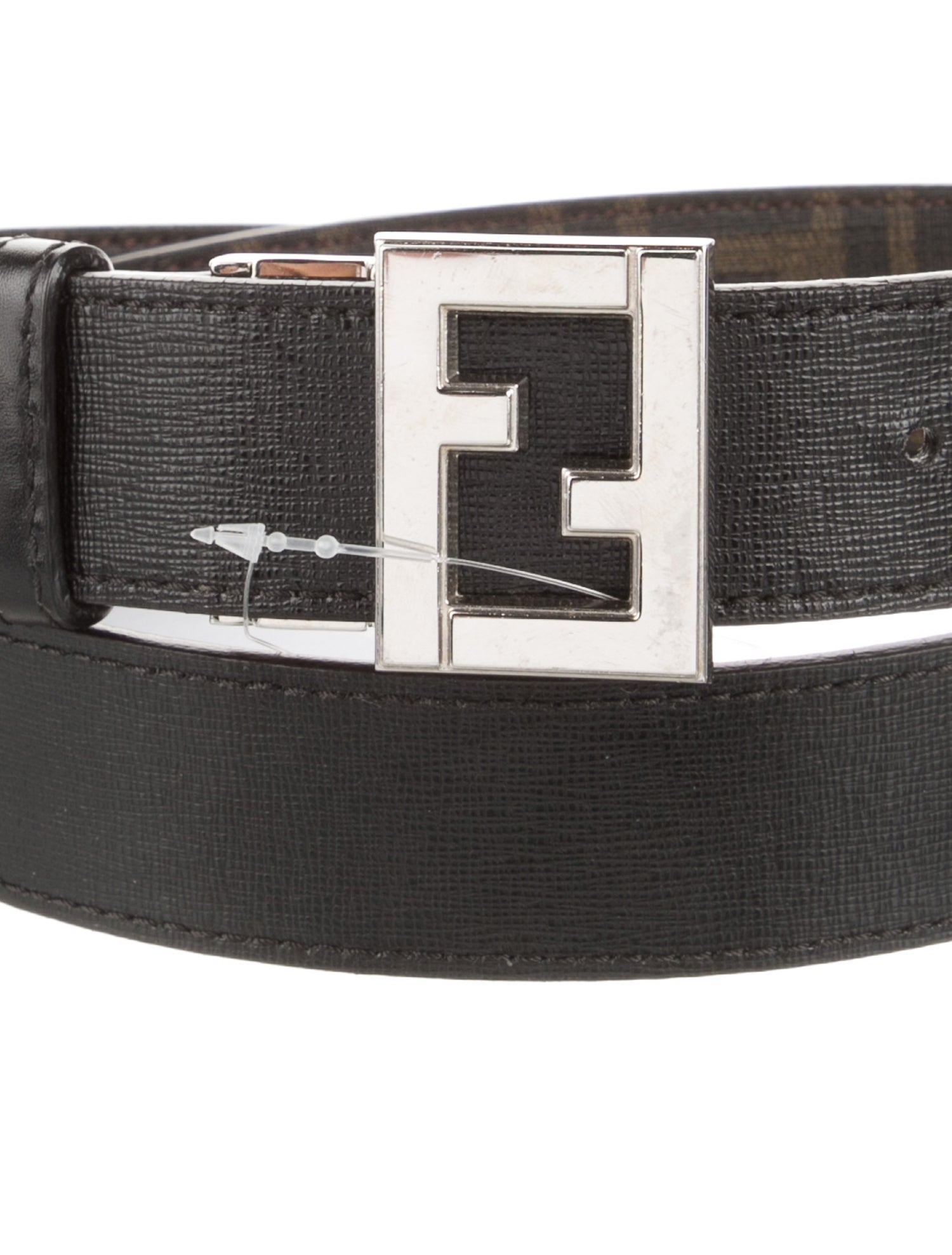 Fendi Zucca FF Logo Skinny Belt