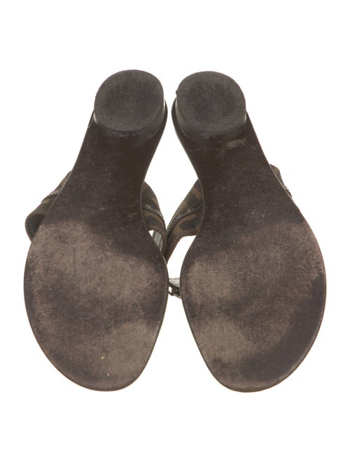 Fendi Zucca FF Logo Canvas Slides