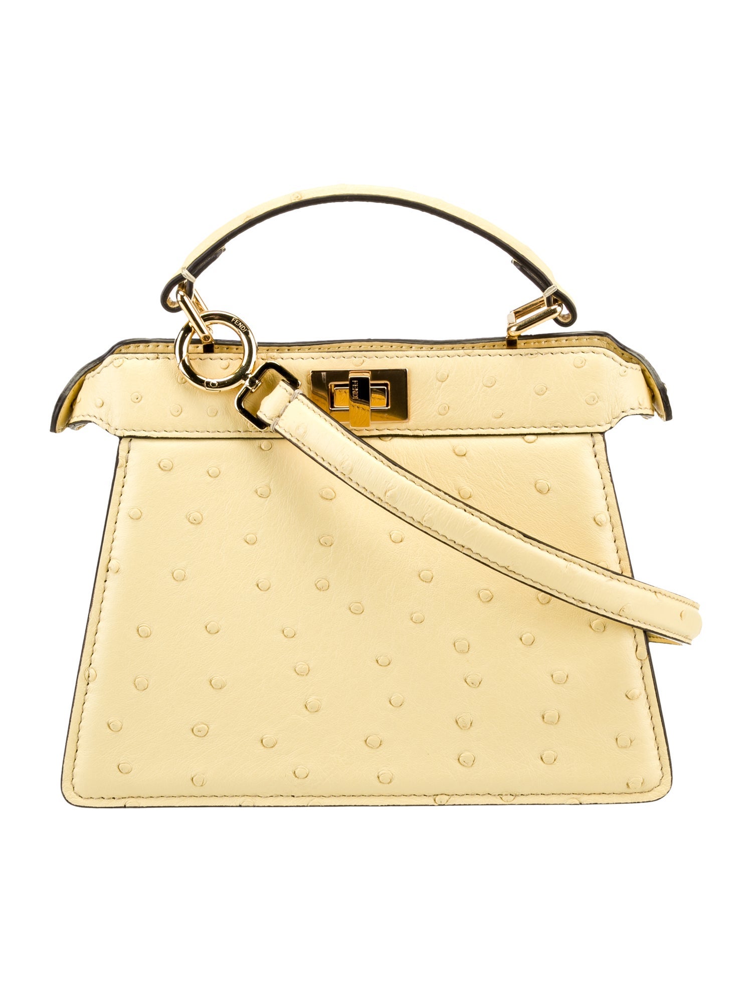 Fendi Ostrich Peekaboo Petit 2024