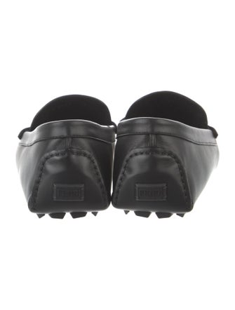 Fendi Zucca FF Logo Leather Drivers