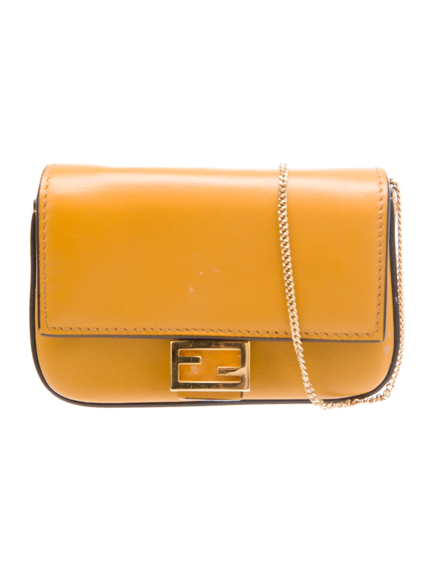 Fendi Leather Baguette Nano