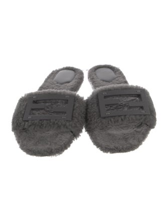 Fendi Shearling Slides