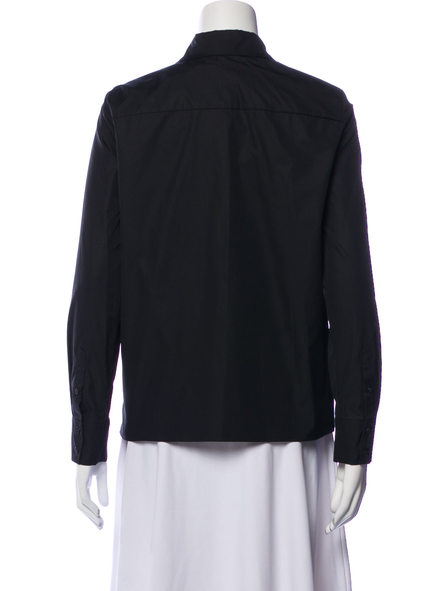 Fendi Long Sleeve Button-Up Top