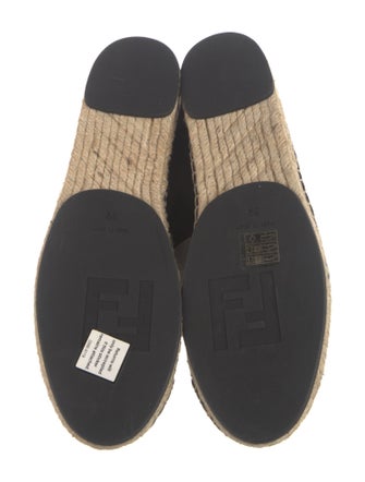 Fendi Satin Printed Espadrilles