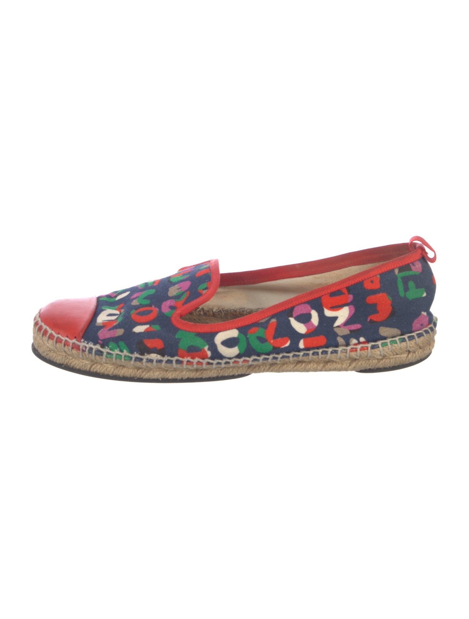 Fendi Canvas Printed Espadrilles