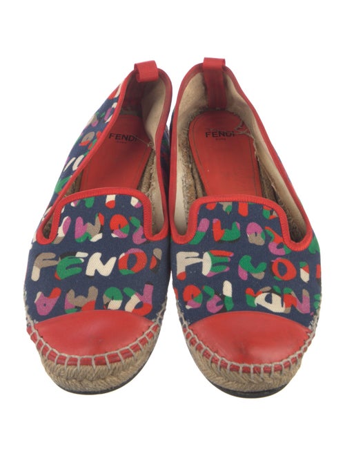 Fendi Canvas Printed Espadrilles