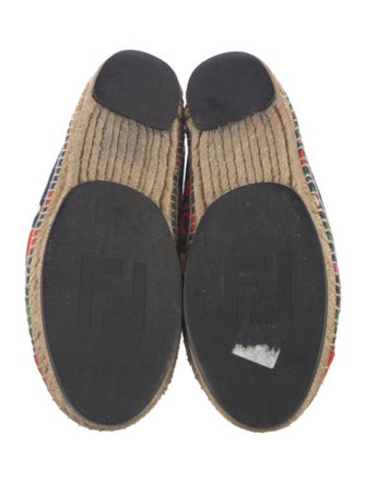 Fendi Canvas Printed Espadrilles