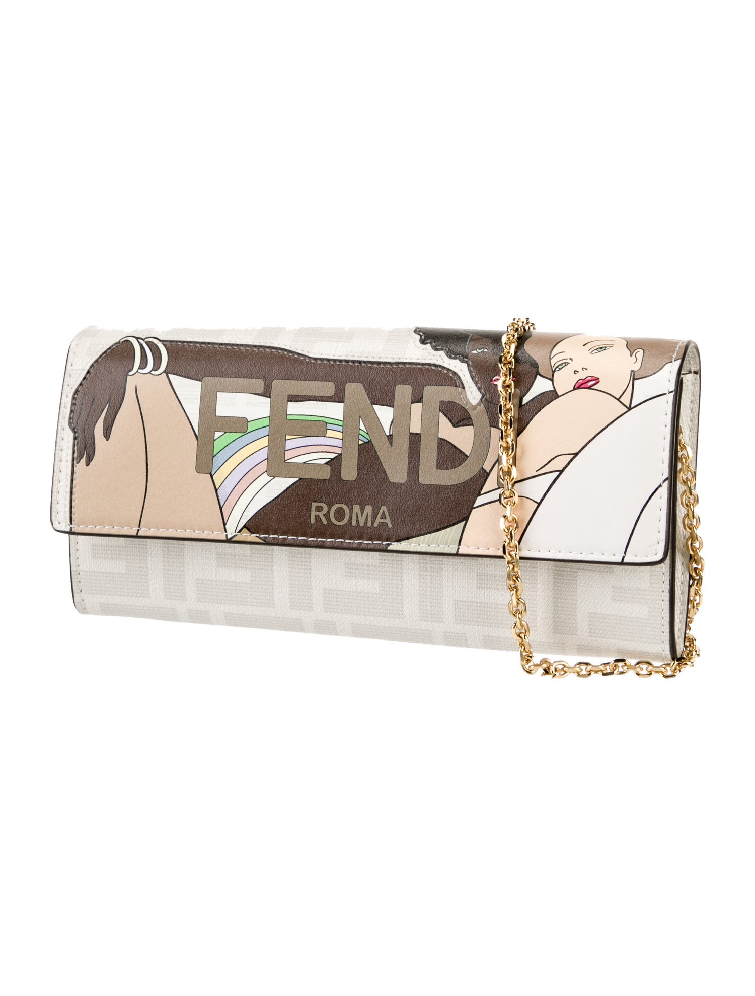 Fendi Zucca FF Bikini Girls Wallet on Chain 2022