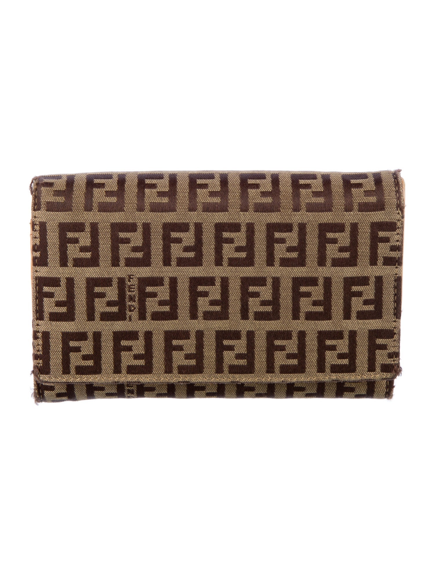 Fendi Vintage Zucca FF Logo Wallet