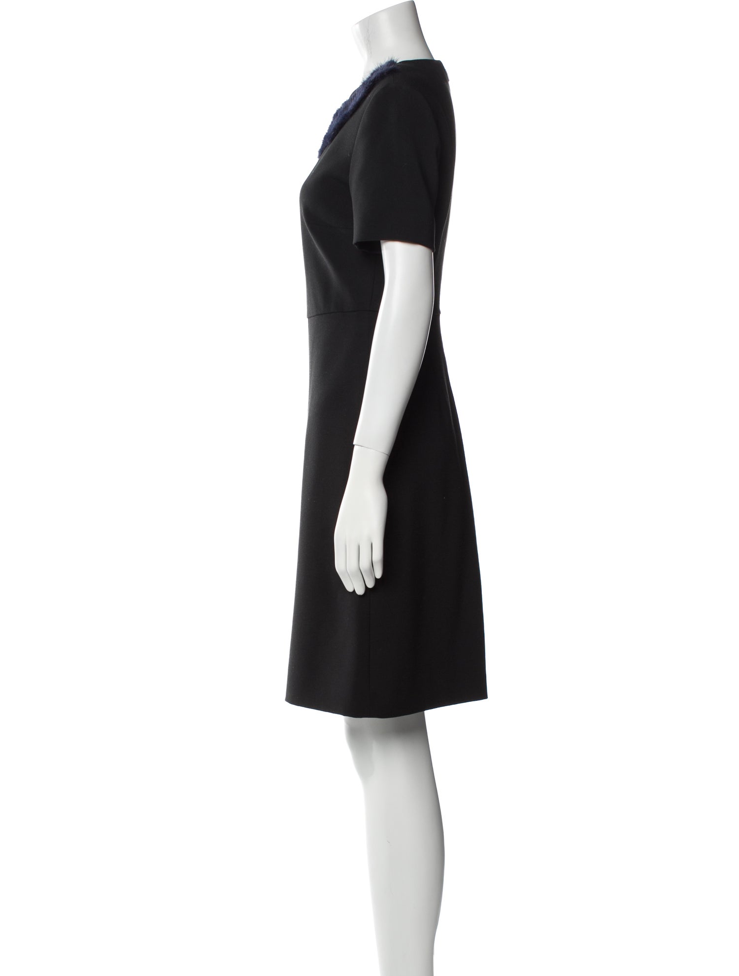 Fendi Bateau Neckline Mini Dress