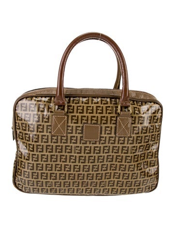 Fendi Handle Bags Zucchino FF Top Bag Vintage