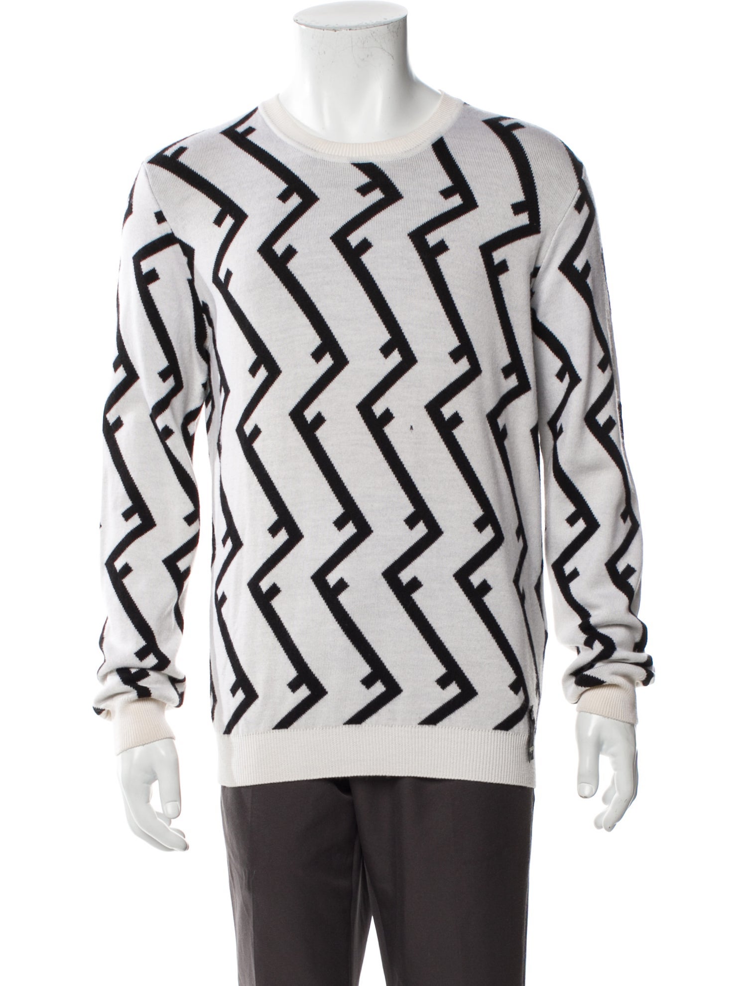 Fendi Wool Printed Pullover