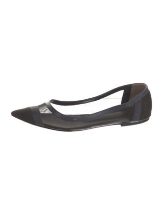 Fendi Zucca FF Logo Mesh Ballet Flats