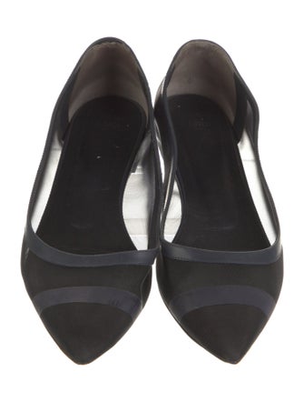 Fendi Zucca FF Logo Mesh Ballet Flats