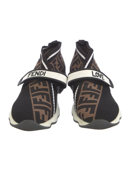Fendi Zucca FF Logo Printed Sock Sneakers