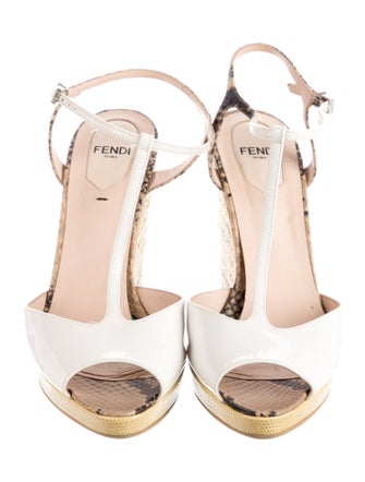 Fendi Patent Leather Espadrilles