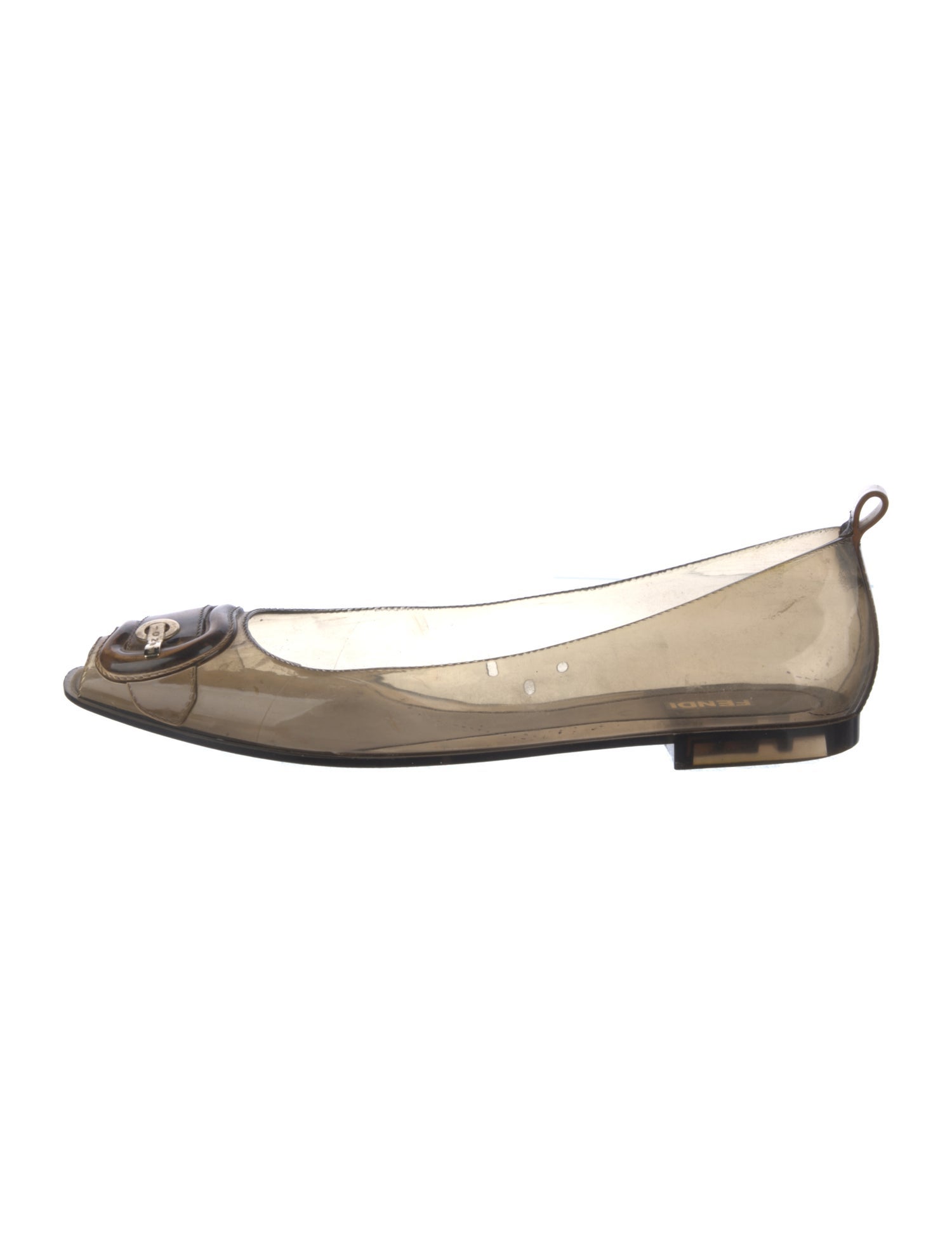 Fendi Rubber Ballet Flats