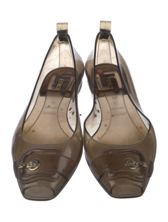Fendi Rubber Ballet Flats